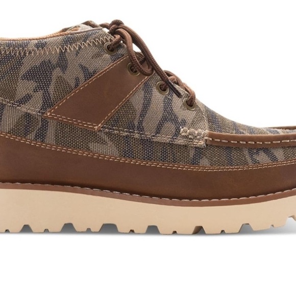 Sun + Stone Men\'s Green and Brown Patterned‎ Boots main image 5
